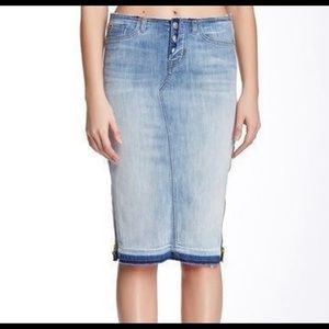 NWT Hudson Vivienne denim pencil skirt